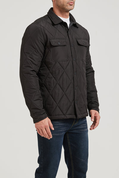 Men’s Quilted Flannel Shirt Jacket