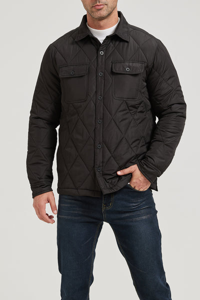 Men’s Quilted Flannel Shirt Jacket