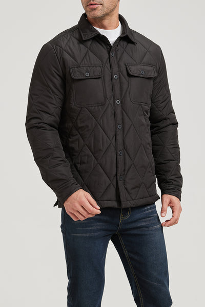 Men’s Quilted Flannel Shirt Jacket