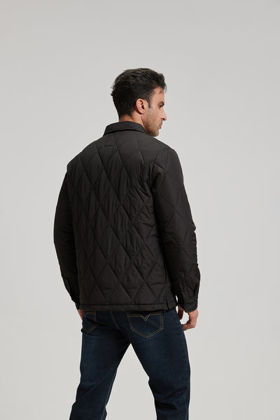 Men’s Quilted Flannel Shirt Jacket