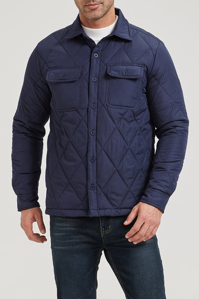 Men’s Quilted Flannel Shirt Jacket