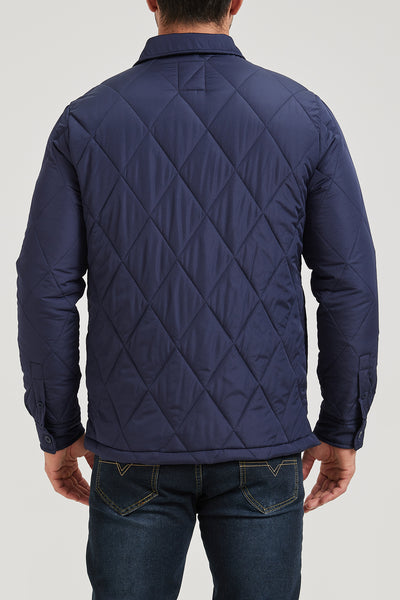 Men’s Quilted Flannel Shirt Jacket