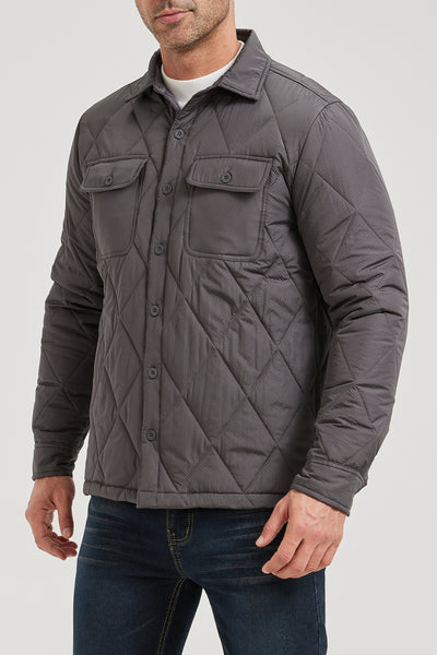 Men’s Quilted Flannel Shirt Jacket