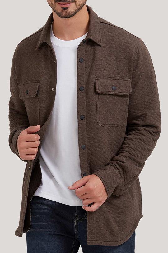 ジャケット・アウター RHC Ceramiv Jacquard Shirt Jacket Quilted Jacquard Knit Shirt Jacket – Cloudveil